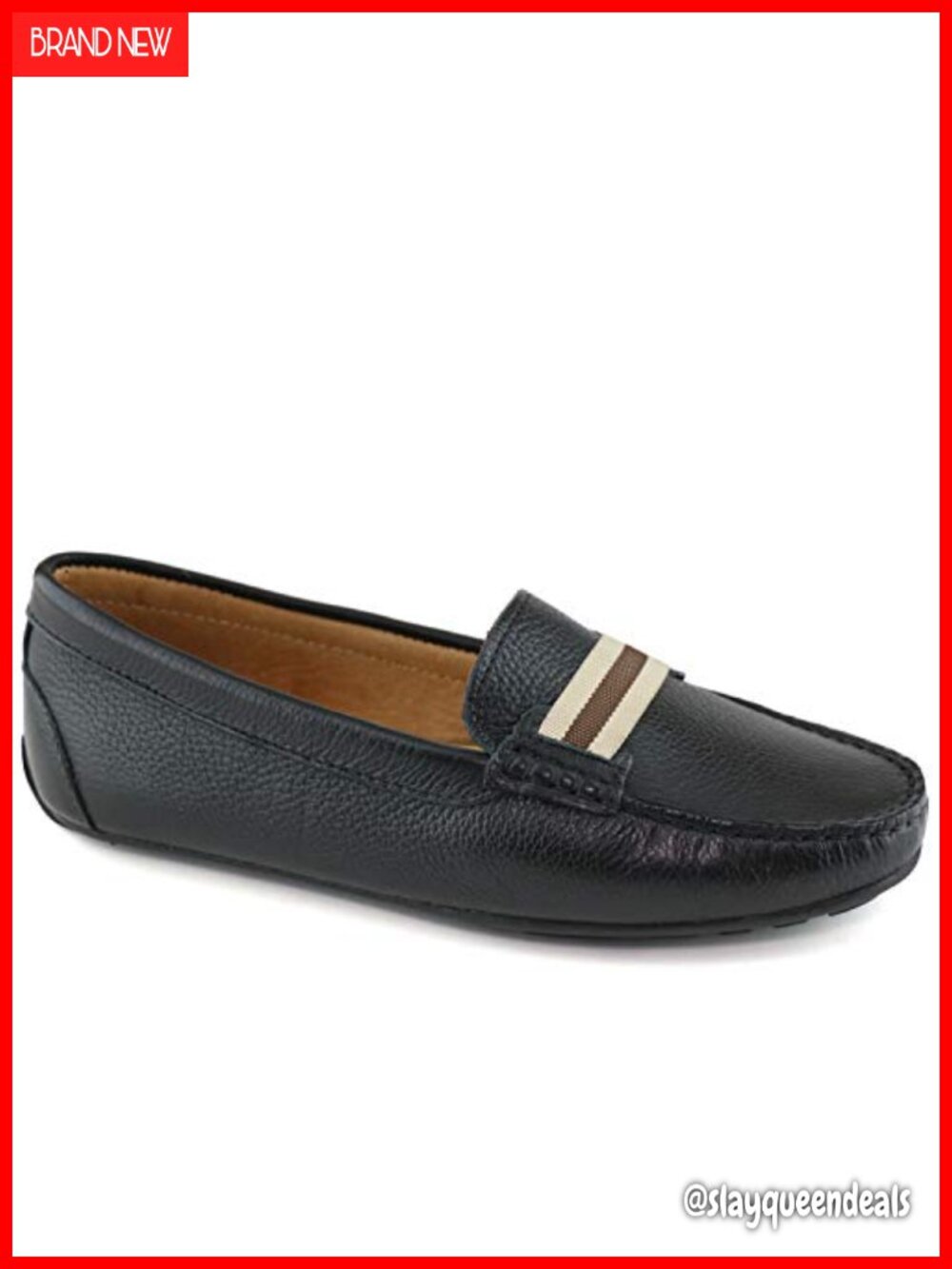 Marc Joseph New York Mulberry Leather Loafers Cushioned Slip-On Driving Shoe